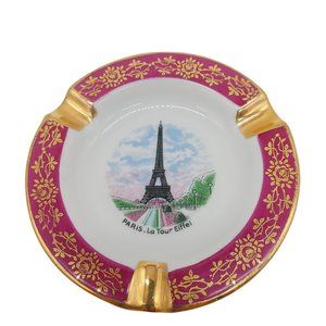 Vintage Limoges France Ashtray, Paris, Eiffel tour piece collection porcelain